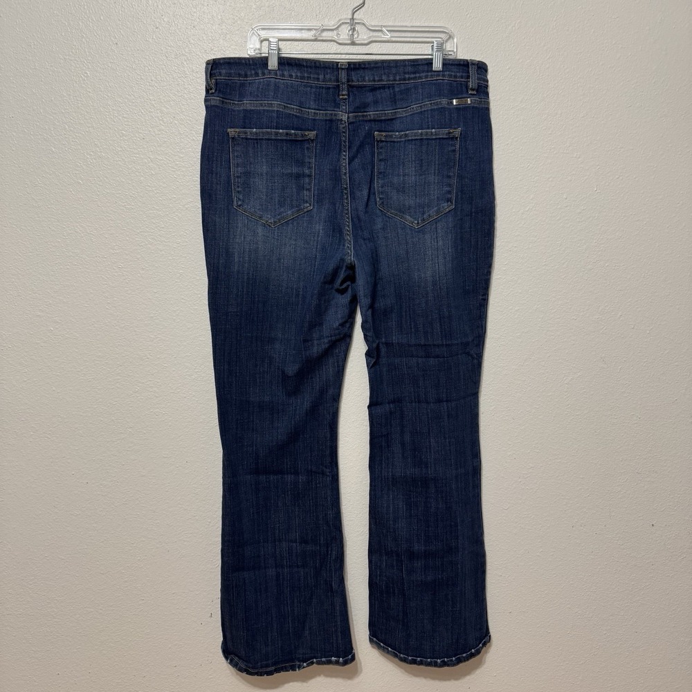 Kancan Medium‎ Wash Denim Flare Blue Jeans Womens Size 3XL - Picture 4 of 7